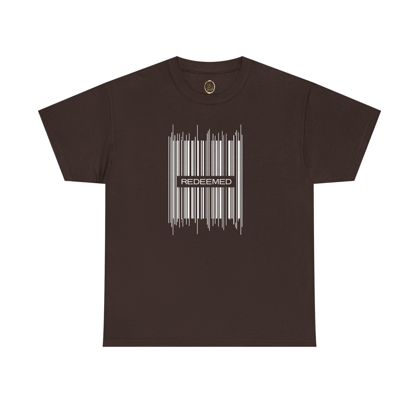 Redeemed Christian T-Shirt | Minimalist Barcode Faith Design | Unique Graphic Tee