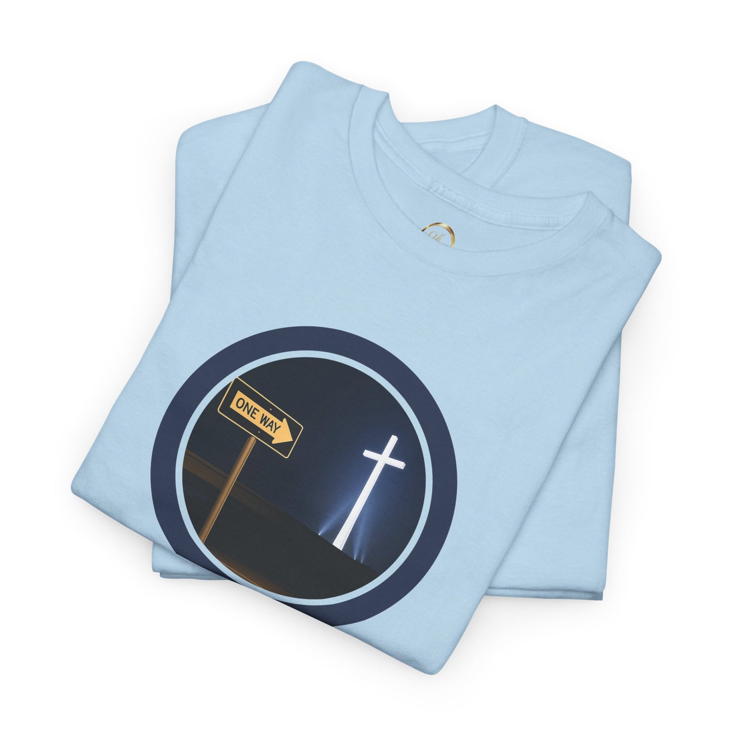 One Way Cross Christian T-Shirt – The Good News Gospel Message Tee | Faith-Based Evangelism Shirt