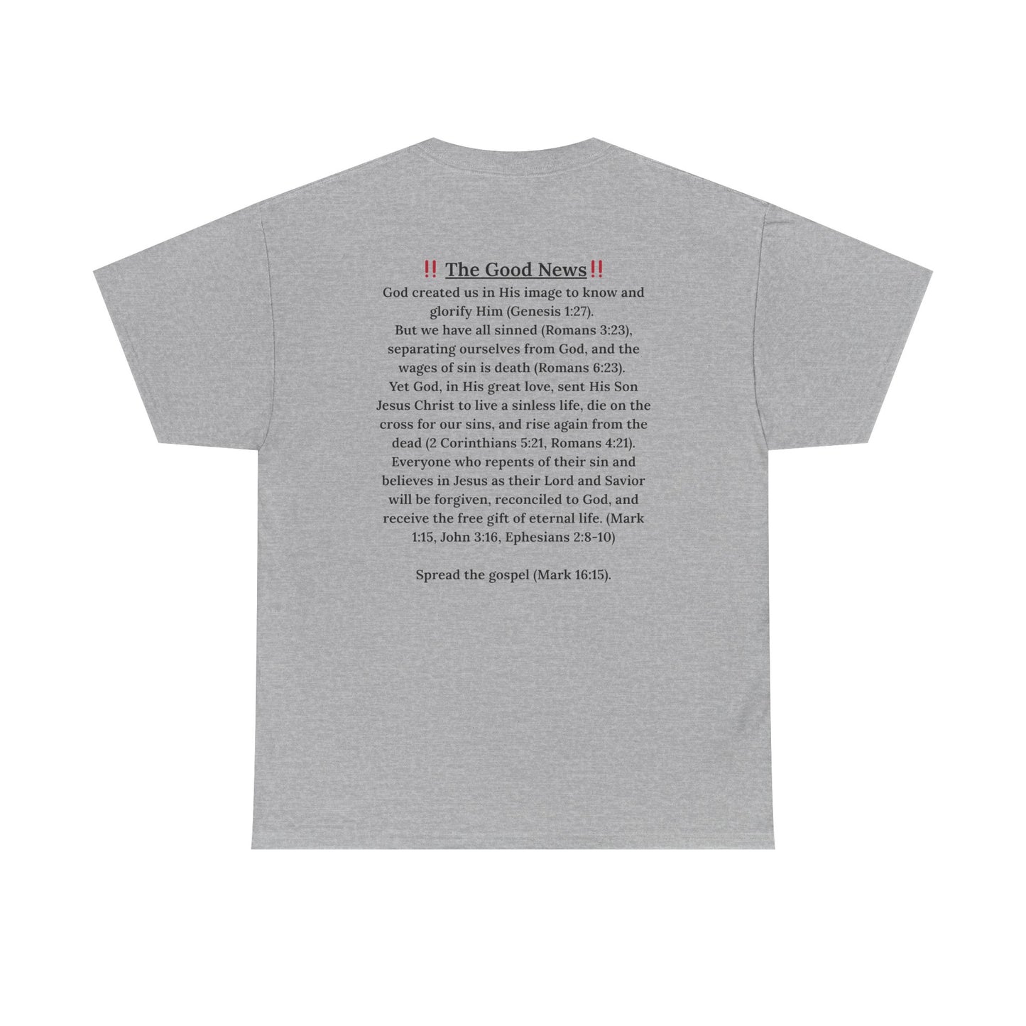 One Way Cross Christian T-Shirt – The Good News Gospel Message Tee | Faith-Based Evangelism Shirt