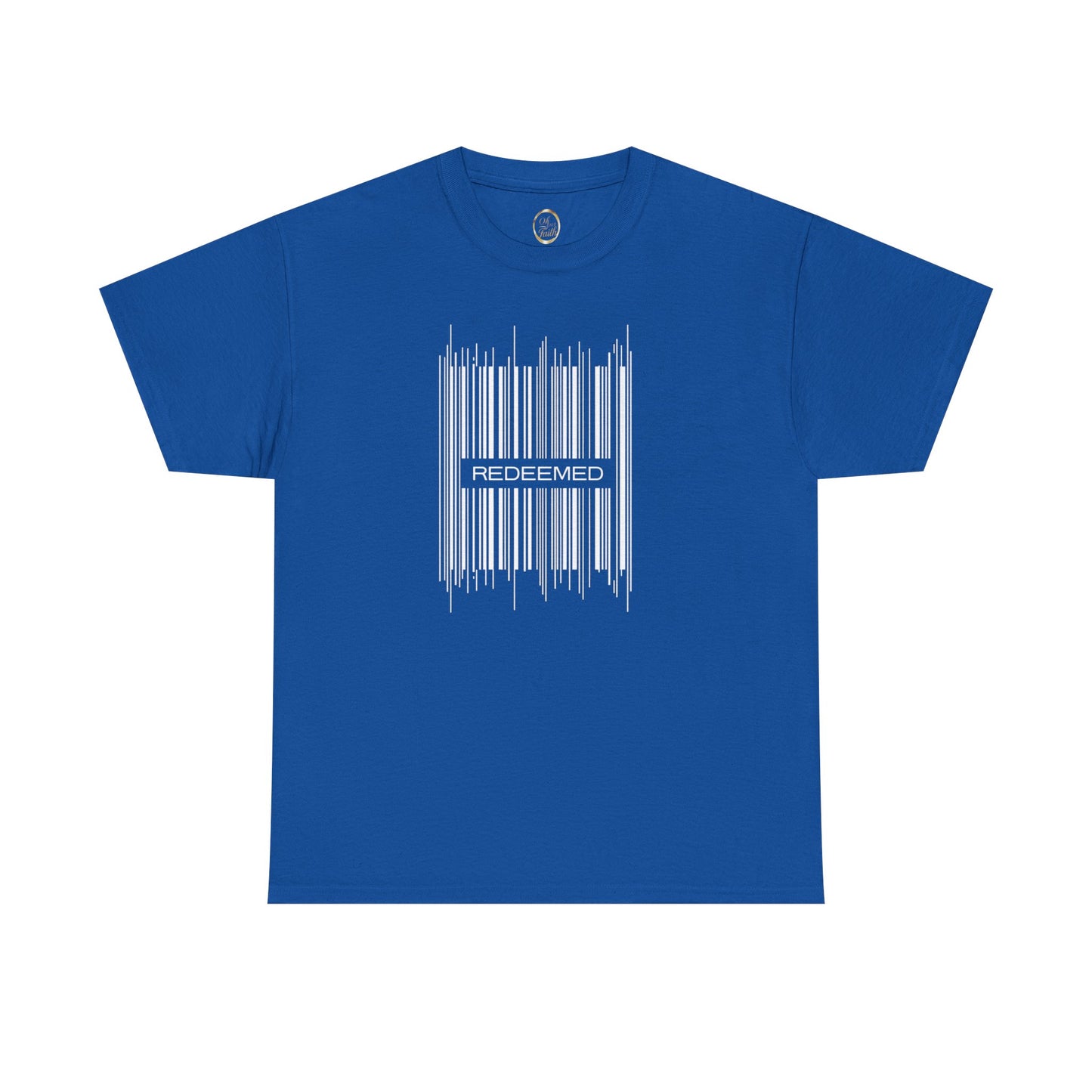 Redeemed Christian T-Shirt | Minimalist Barcode Faith Design | Unique Graphic Tee