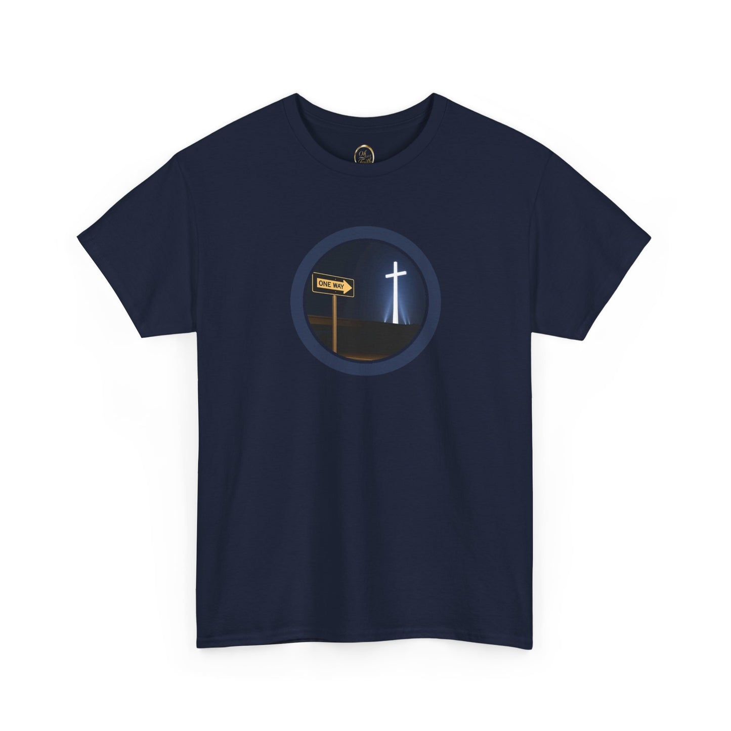 One Way Cross Christian T-Shirt – The Good News Gospel Message Tee | Faith-Based Evangelism Shirt