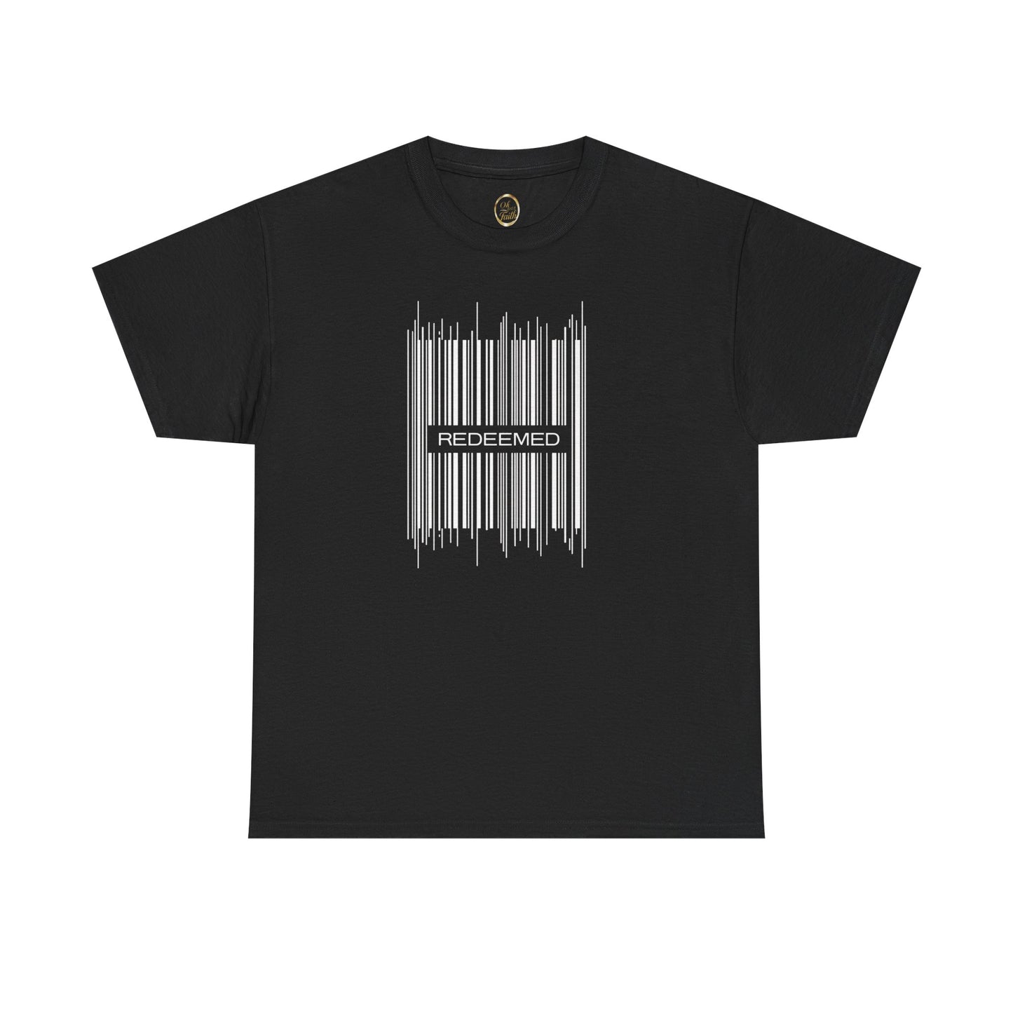 Redeemed Christian T-Shirt | Minimalist Barcode Faith Design | Unique Graphic Tee