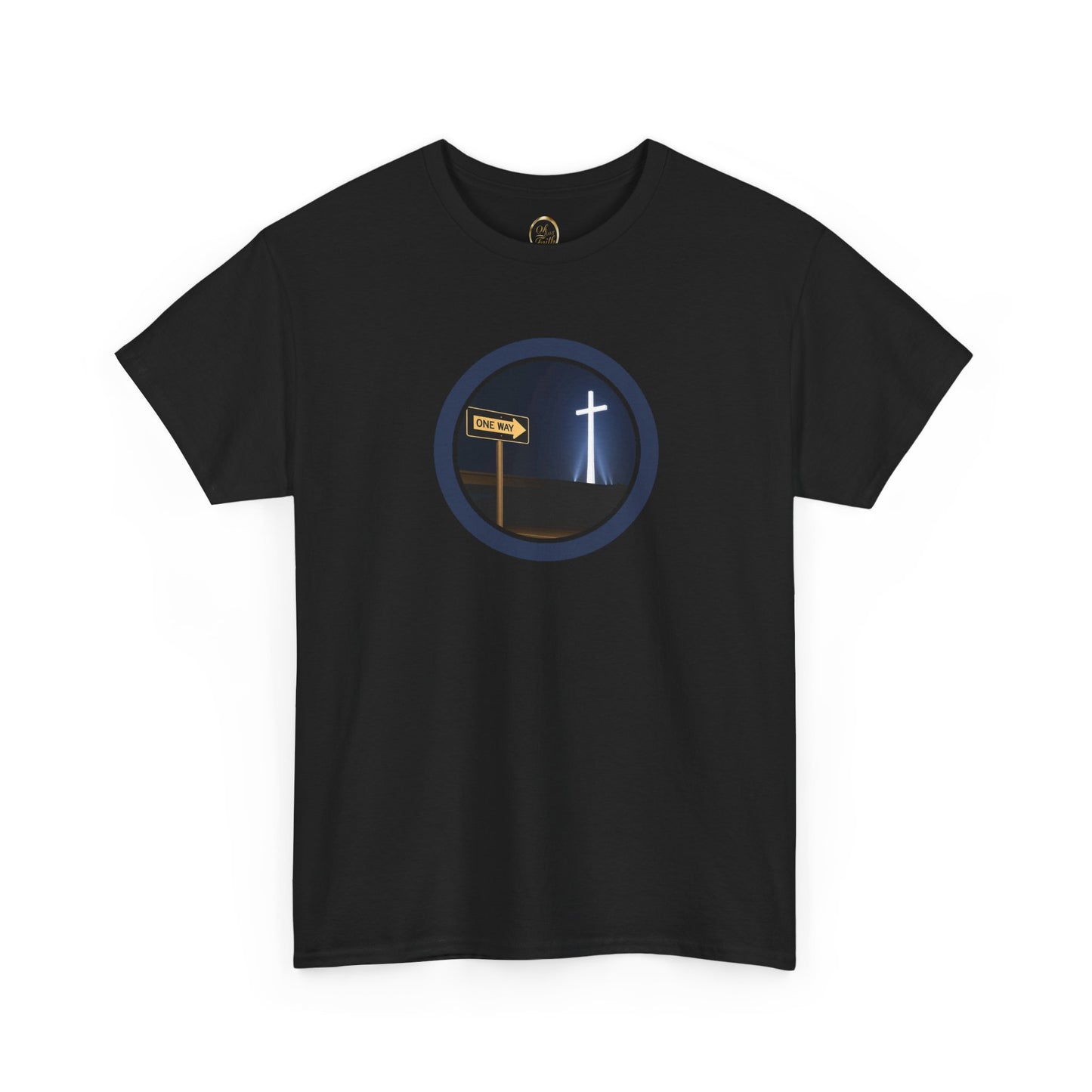 One Way Cross Christian T-Shirt – The Good News Gospel Message Tee | Faith-Based Evangelism Shirt