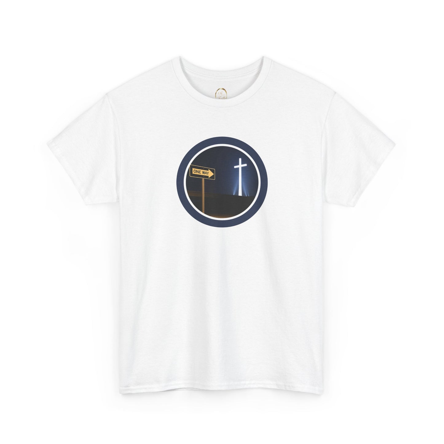 One Way Cross Christian T-Shirt – The Good News Gospel Message Tee | Faith-Based Evangelism Shirt