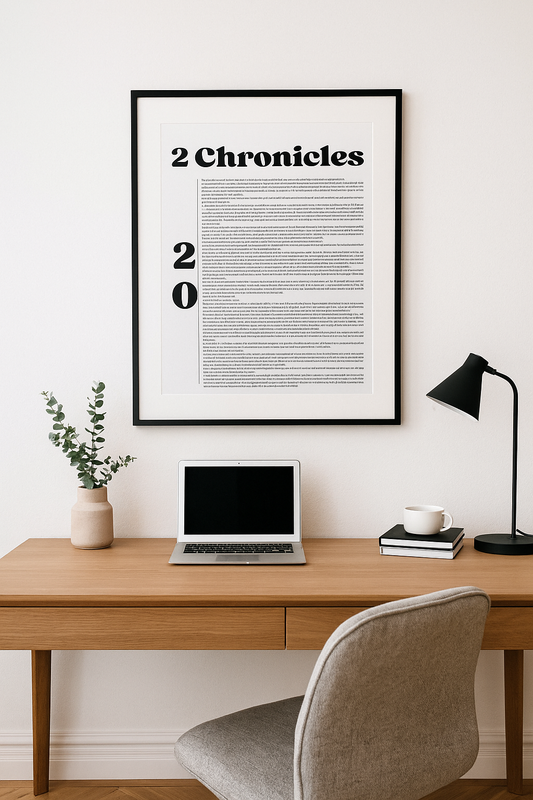 2 Chronicles 20 Scripture Wall Art – Christian Bible Verse Print | Faith & Prayer Home Decor