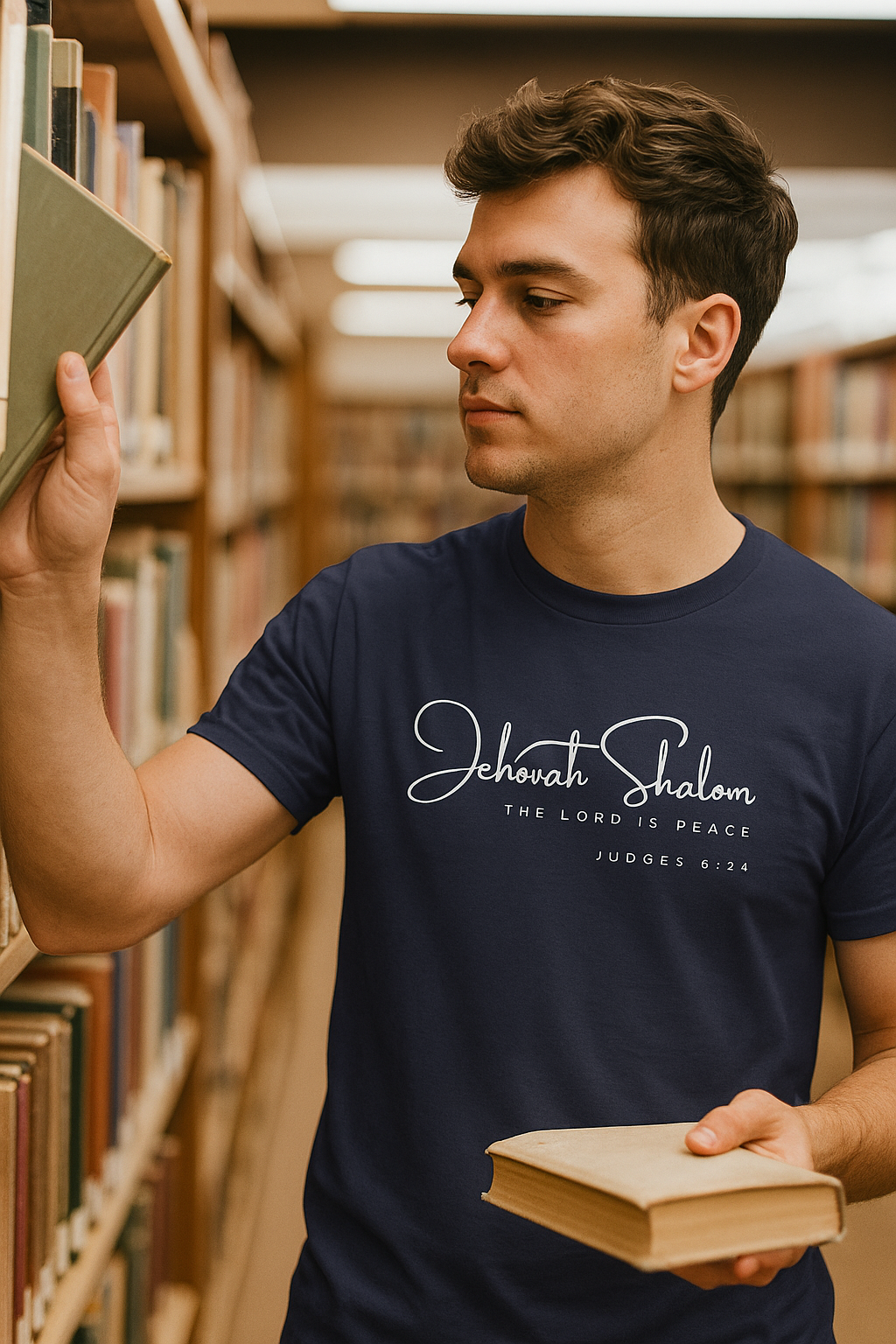 Jehovah Shalom Christian T-Shirt | Judges 6:24 Bible Verse Tee | Faith-Based Shirt | Christian Apparel | Peace of God Tee