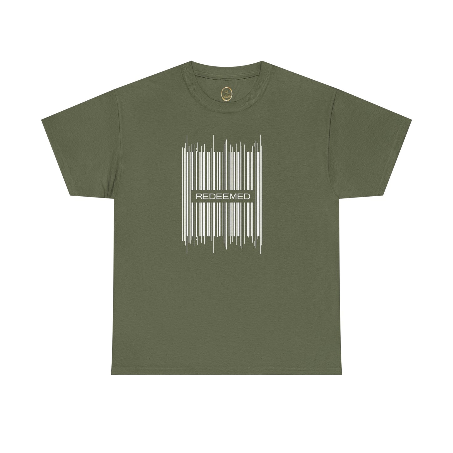 Redeemed Christian T-Shirt | Minimalist Barcode Faith Design | Unique Graphic Tee