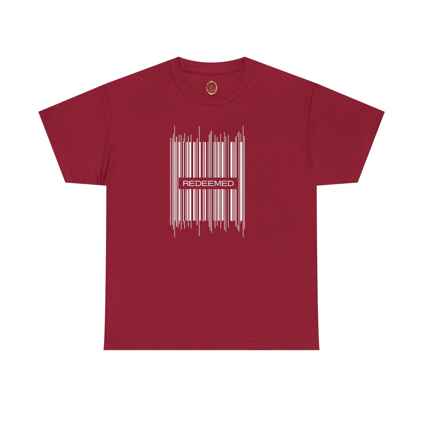 Redeemed Christian T-Shirt | Minimalist Barcode Faith Design | Unique Graphic Tee
